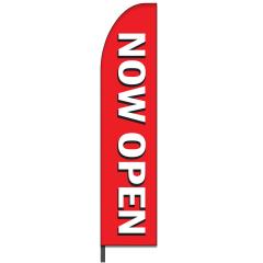 Now Open Feather Flag Design 03