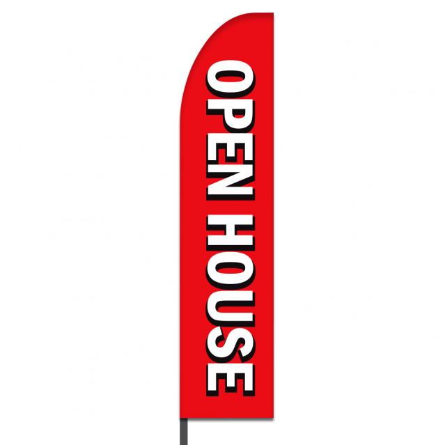 Open House Feather Flag Design 01