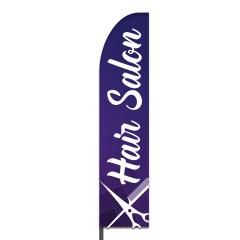 Hair Salon Feather Flag Design 03